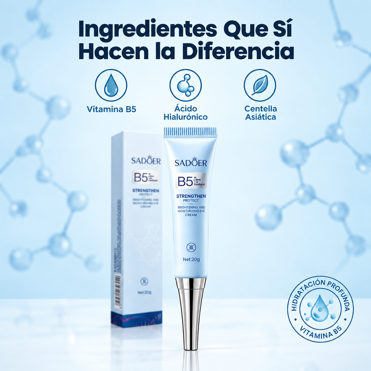 Sadoer — Pack 2 Contorno Ojos Vitamina B5